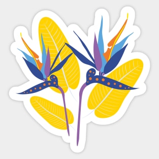 Tropical flowers Sticker